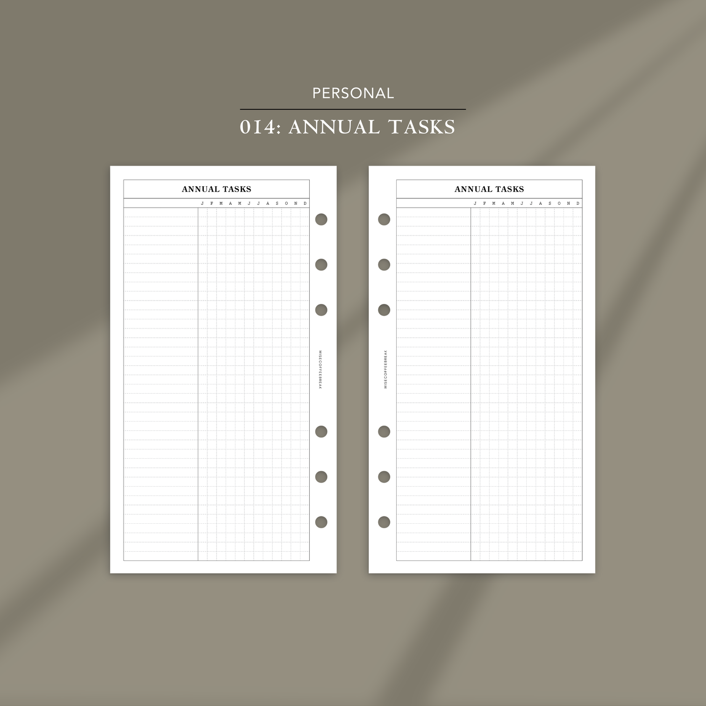 014: Annual Tasks