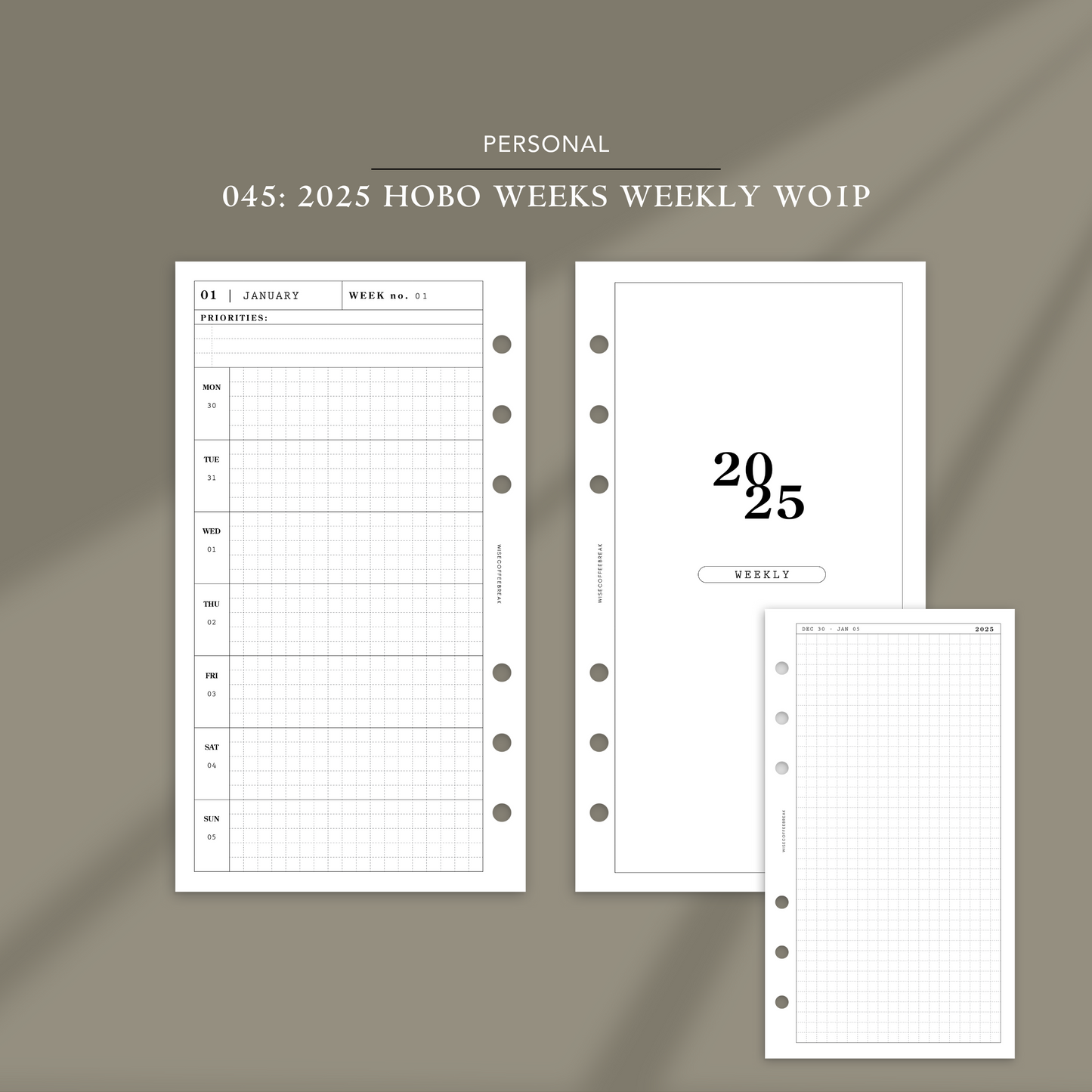 NEW | 045: 2025 Hobo Weeks Weekly Wo1P