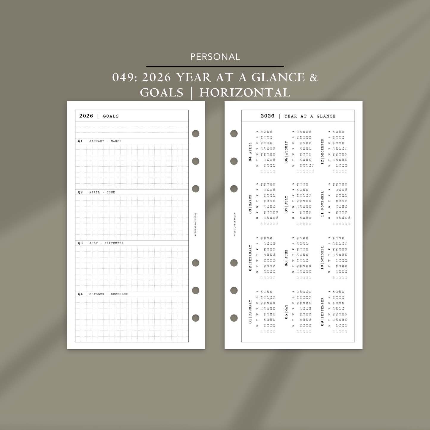 NEW | 049: 2026 Year at A Glance & Goals | Horizontal