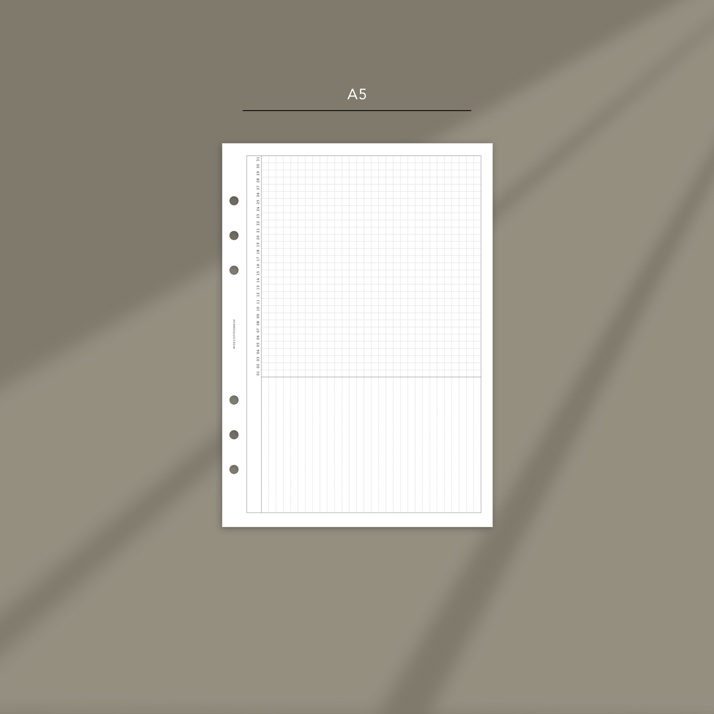 007: Horizontal Monthly Tracker