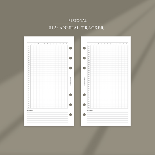 013: Annual Tracker