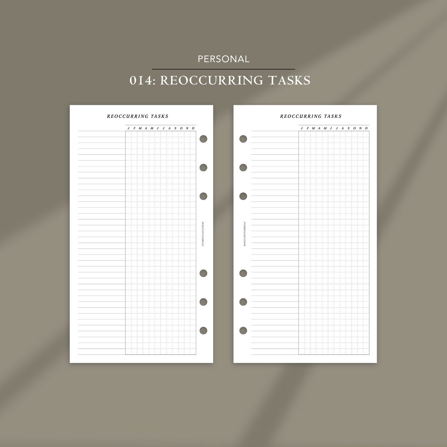 014: Reoccurring Tasks