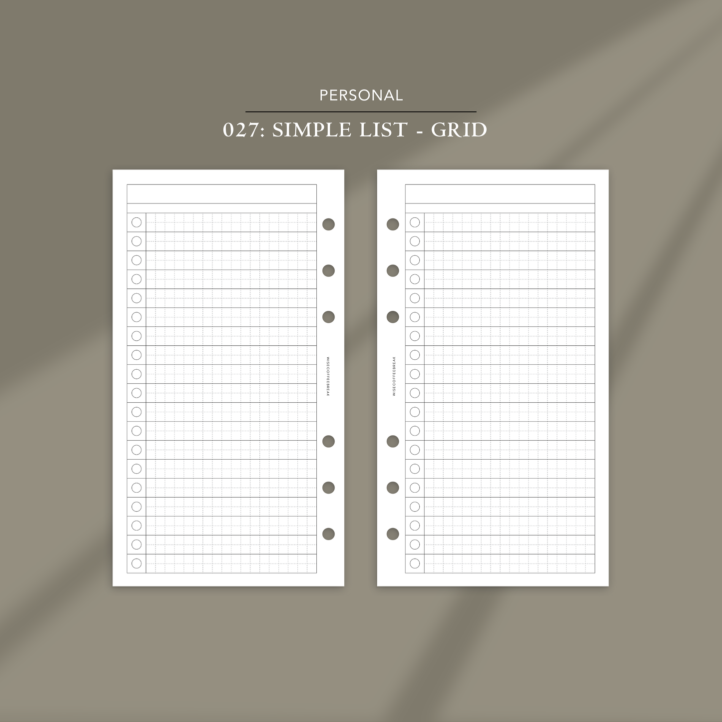 027: Simple List - Grid