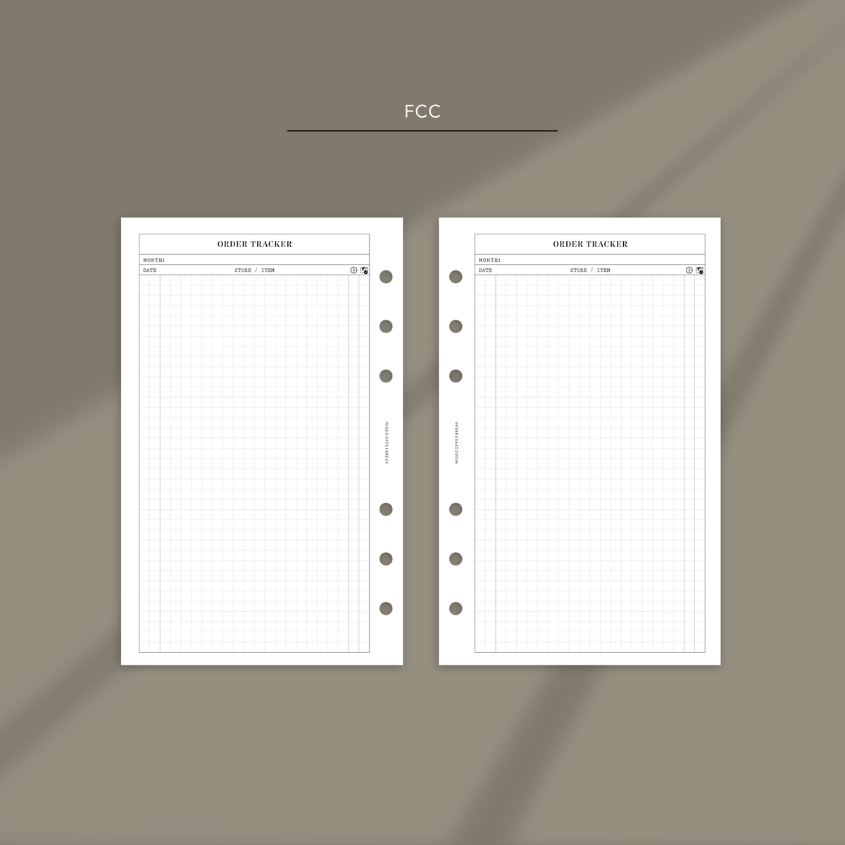 012 Order Tracker