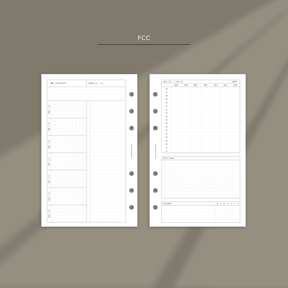071 2027 Mini Headers Weekly Wo1P w/Schedule + Tracker