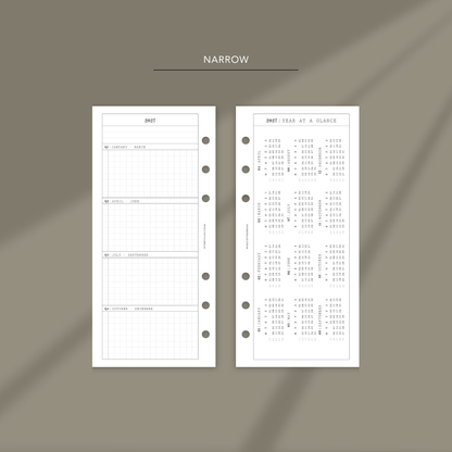 065 2027 Year at A Glance & Goals | Horizontal
