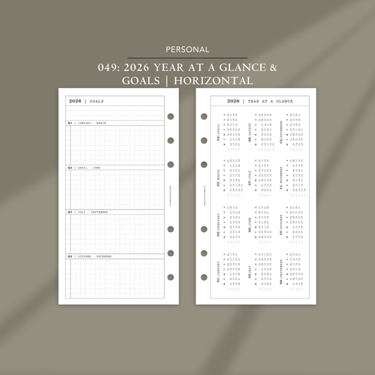 NEW | 049: 2026 Year at A Glance & Goals | Horizontal