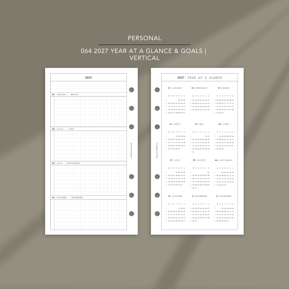064 2027 Year at A Glance & Goals | Vertical