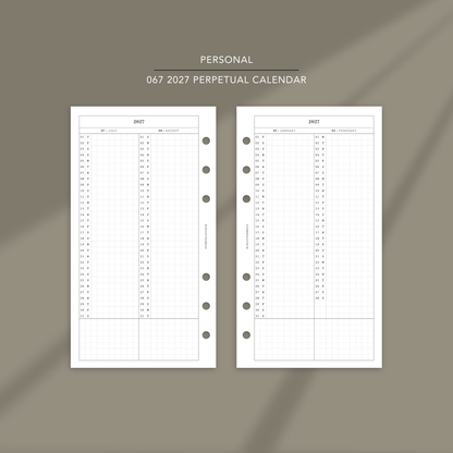 067 2027 Perpetual Calendar